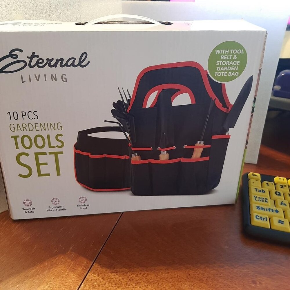 NEW IN BOX ! Eternal Living 10 Pcs Gardening Tools Set